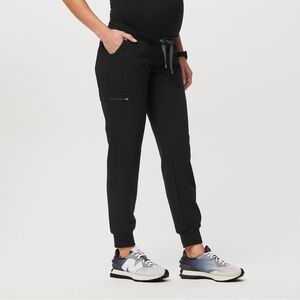 FIGS maternity Zamora joggers in black